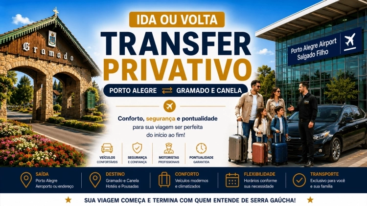 Transfer Privativo Ida ou volta (Porto Alegre)